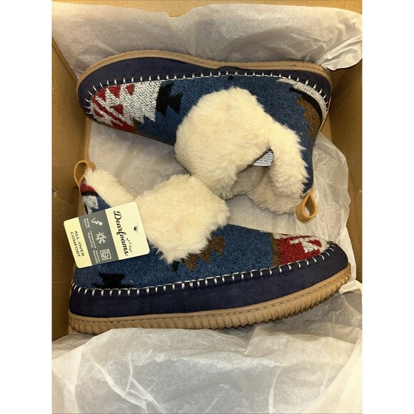 Dearfoms Moritz Bootie Aztec Pattern Slipper Size 10 Women New in Box - Picture 6 of 7